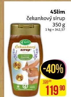 Čekankový sirup 4Slim
