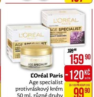 Krém pleťový proti vráskám Age Specialist L'