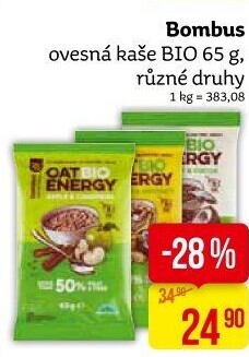 Ovesná energy kaše bio Bombus