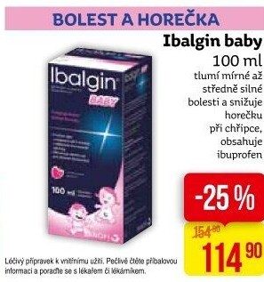 Sirup pro děti Ibalgin Baby