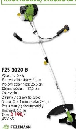 Benzinový křovinořez Fieldmann FZS 3020-B