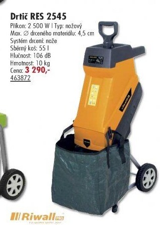 Elektrický drtič Riwall RES 2545