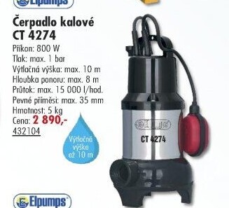 Kalové čerpadlo Elpumps CT 4274