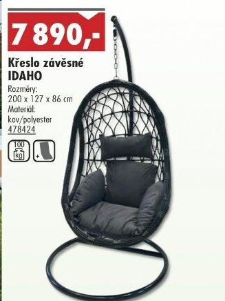 Křeslo závěsné Idaho