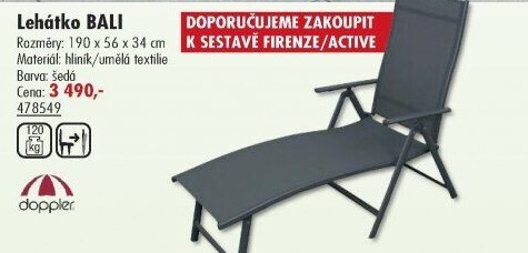 Lehátko skládací Bali Doppler