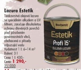Olej na dřevo Bochemit Estetik Profi