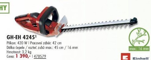 Plotostřih elektrický Einhell GH-EH 4245