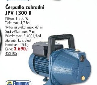 Proudové čerpadlo Elpumps JPV 1300 B