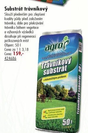 Trávníkový substrát Agro