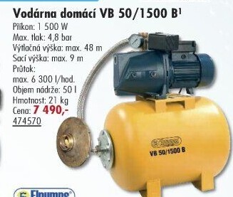 Vodárna domácí Elpumps VB 50/1500 B