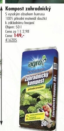 Zahradnický kompost Agro