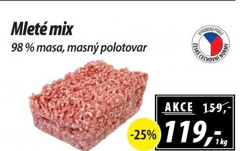 Mleté maso mix