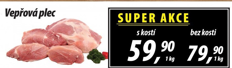 Vepřová plec s kostí