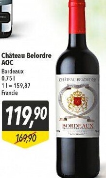 Víno Bordeaux Château Belordre