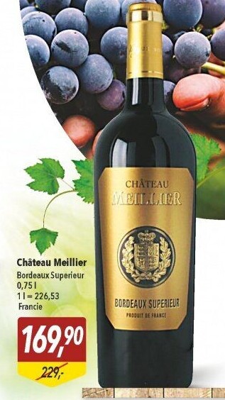 Víno Bordeaux Superieur Chateau Meillier