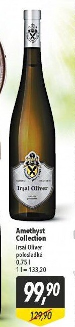 Víno Irsai Oliver Amethyst Collection Vinařství Pánů z Lipé