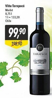 Víno Merlot Viňa Tarapaca