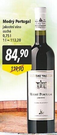Víno Modrý Portugal Chateau Valtice