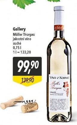 Víno Müller Thurgau Gallery Víno z Kobylí