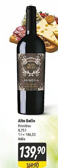 Víno Primitivo Alto Bello