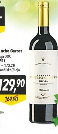 Víno Rioja Crianza Sancho Garcés