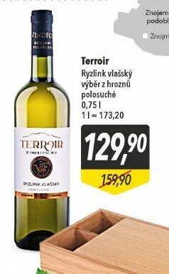 Víno Ryzlink vlašský Terroir Vinofol - výběr z hroznů