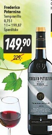 Víno Tempranillo Federico Paternina