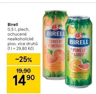Nealkoholické pivo ochucené Birell