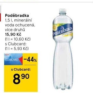 Ochucená voda Poděbradka