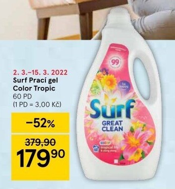 Prací gel Surf