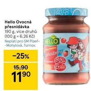 Přesnídávka ovocná Hello