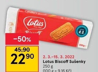 Sušenky Biscoff Lotus