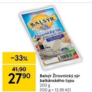 Sýr Balsýr Mlékárna Žirovnice