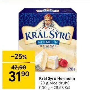 Sýr Hermelín Král sýrů