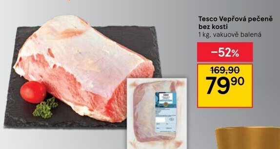 Vepřová pečeně bez kosti Tesco
