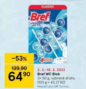 WC blok Bref