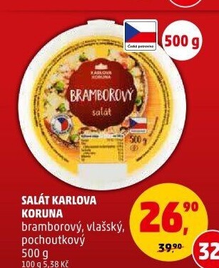 Bramborový salát Karlova Koruna
