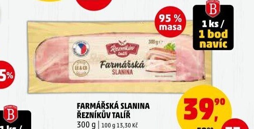 Farmářská slanina Řezníkův talíř