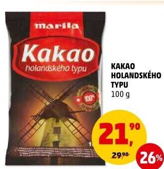 Kakao holandské Marila