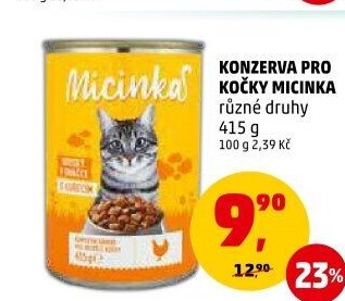 Konzerva pro kočky Micinka