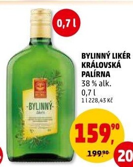 Likér bylinný Královská palírna