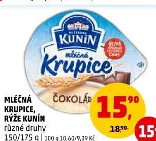 Mléčná krupice Kunín