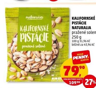 Pražené pistácie kalifornské Naturalia