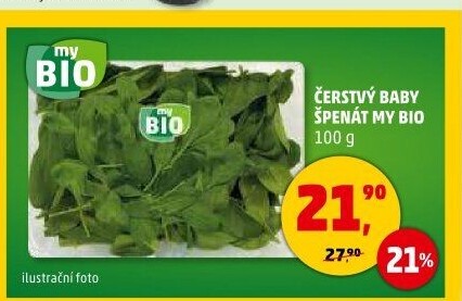 Špenát baby My BIO