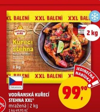 Stehna kuřecí mražená Vodňanské kuře