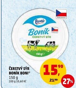 Sýr čerstvý Boník Boni
