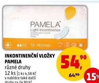 Vložky dámské inkontinenční Pamela