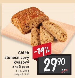 Chléb kváskový slunečnicový