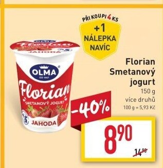 Jogurt smetanový Florian Olma