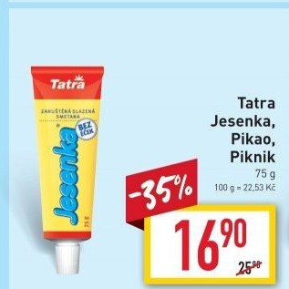 Mléko kondenzované Jesenka Tatra